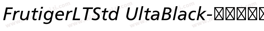 FrutigerLTStd UltaBlack字体转换